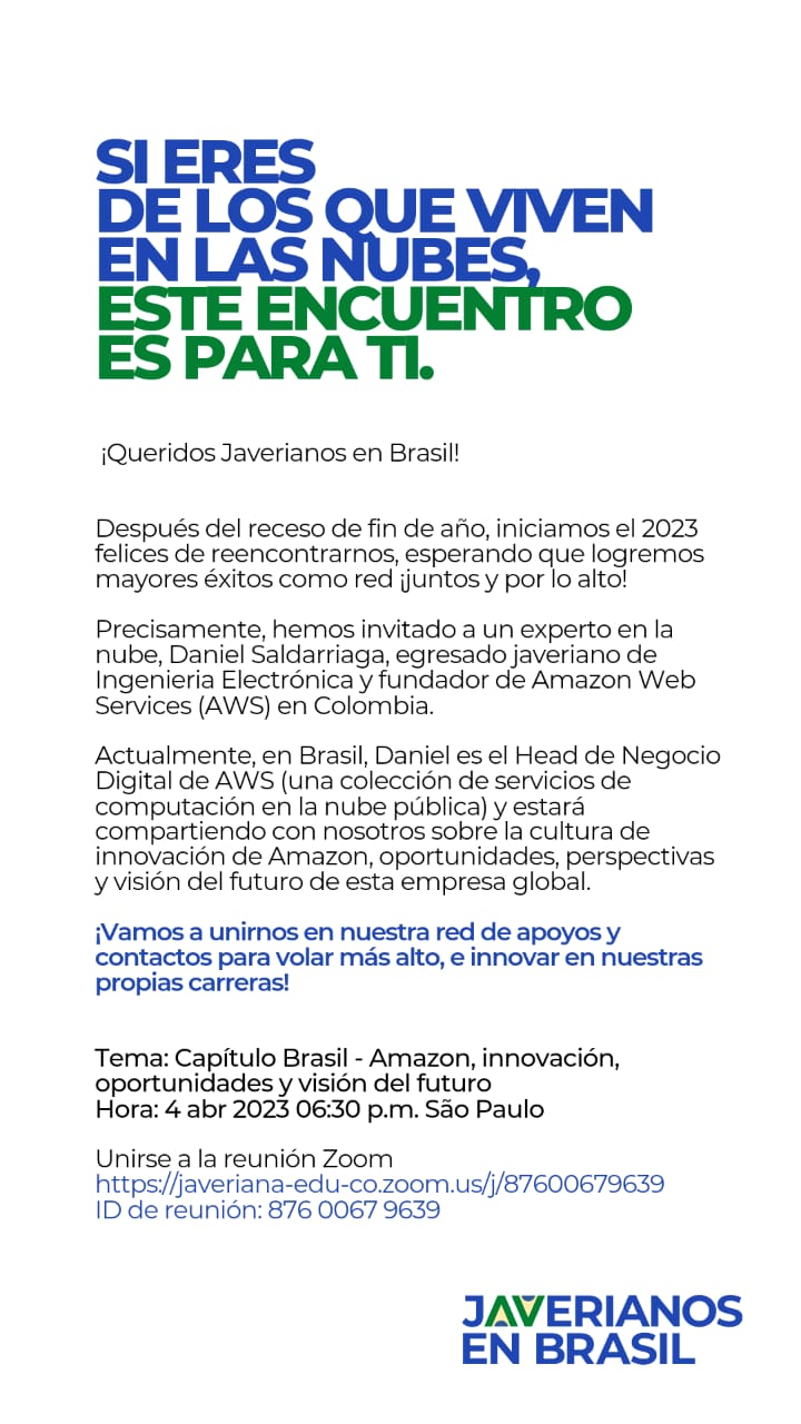 Imagen del evento Conversatorio: Cultura de innovación de Amazon, oportunidades, perspectivas y visión del futuro empresarial.