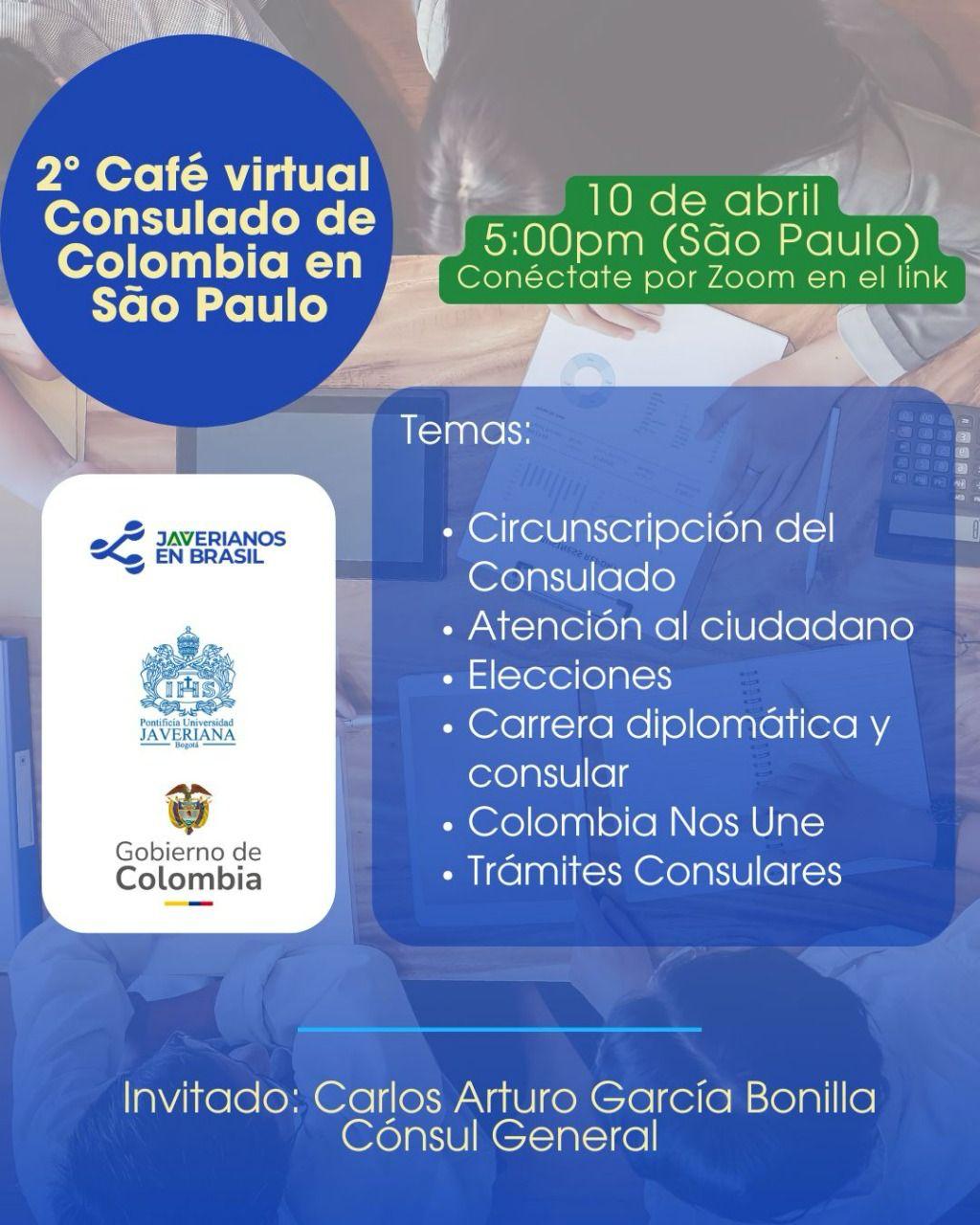 Imagen del evento II Café Virtual con el Consulado 10/04/2025.